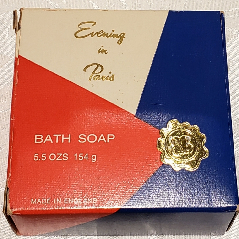 Vintage circa 1950's Evening in Paris soap bar.